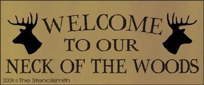 894 - Welcome to our neck of the woods - The Stencilsmith