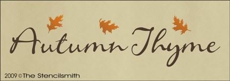 897 - Autumn Thyme - The Stencilsmith