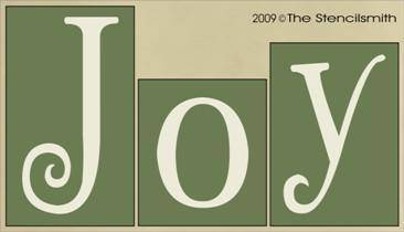 938 - Joy - block letters - The Stencilsmith