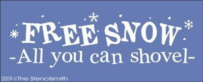 941 - Free Snow - The Stencilsmith