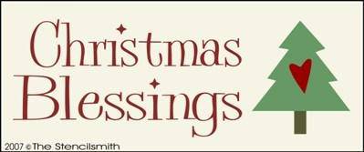 Christmas Blessings - B - The Stencilsmith