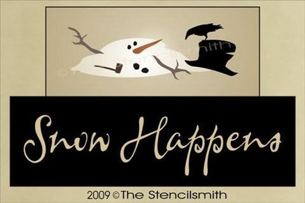 944 - Snow Happens - block set - The Stencilsmith