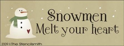 948 - Snowmen Melt Your Heart - The Stencilsmith