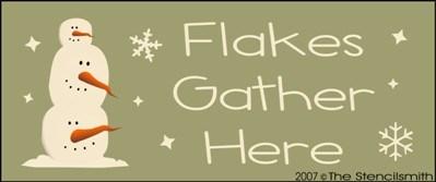 Flakes Gather Here - The Stencilsmith