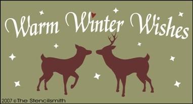 Warm Winter Wishes - B - The Stencilsmith