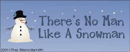 958 - There's no man like a snowman - The Stencilsmith