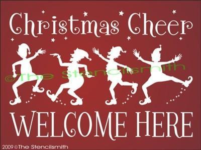 964 - Christmas Cheer Welcome Here - The Stencilsmith