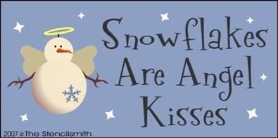 Snowflakes Are Angel Kisses - B - The Stencilsmith