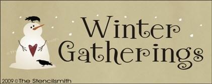 968 - Winter Gatherings - The Stencilsmith
