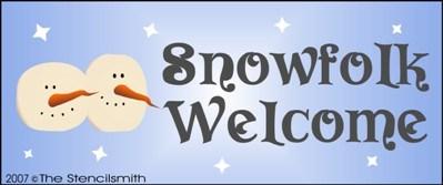 Snowfolk Welcome - The Stencilsmith