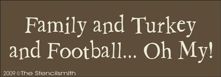 975 - Family & Turkey & Football - The Stencilsmith