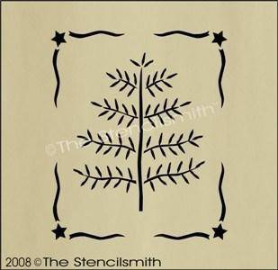 989 - Primitive Christmas Tree - The Stencilsmith