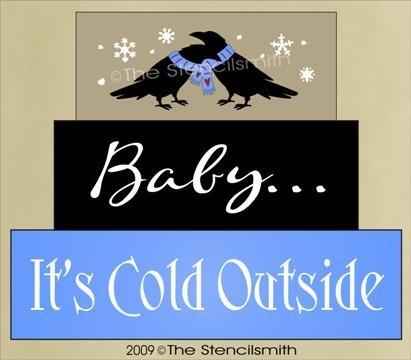 995 - Baby It's Cold Outside - block set - The Stencilsmith