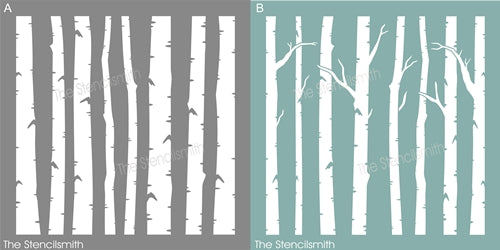 8678 - Birch Trees - The Stencilsmith