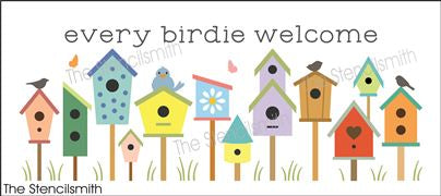 birdhouses reusable stencil