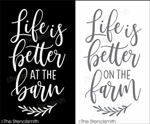 6502 - life is better at the barn / farm - The Stencilsmith