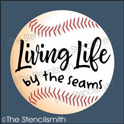 6747 - Living Life by the seams (baseball) - The Stencilsmith