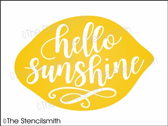 6751 - hello sunshine (lemon) - The Stencilsmith