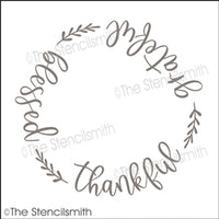 6754 - thankful grateful blessed - The Stencilsmith