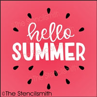 6759 - hello summer (watermelon seeds) - The Stencilsmith