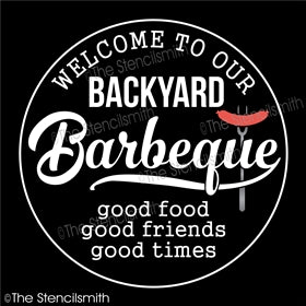 6836 - Welcome to our Backyard Barbeque - The Stencilsmith