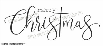 6859 - merry Christmas (cross) - The Stencilsmith