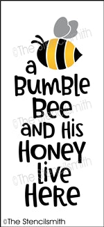6874 - a bumble bee and his honey - The Stencilsmith
