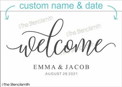 6897 - Welcome (wedding) - The Stencilsmith
