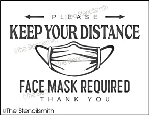 6907 - Please Keep Your Distance - The Stencilsmith