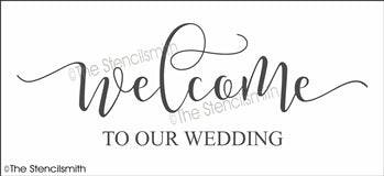 6914 - Welcome to our wedding - The Stencilsmith