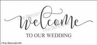 6914 - Welcome to our wedding - The Stencilsmith