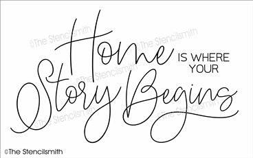 6992 - Home is where your story begins - The Stencilsmith