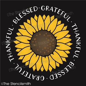 7000 - thankful blessed grateful - The Stencilsmith