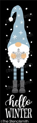 7062 - hello winter gnome - The Stencilsmith